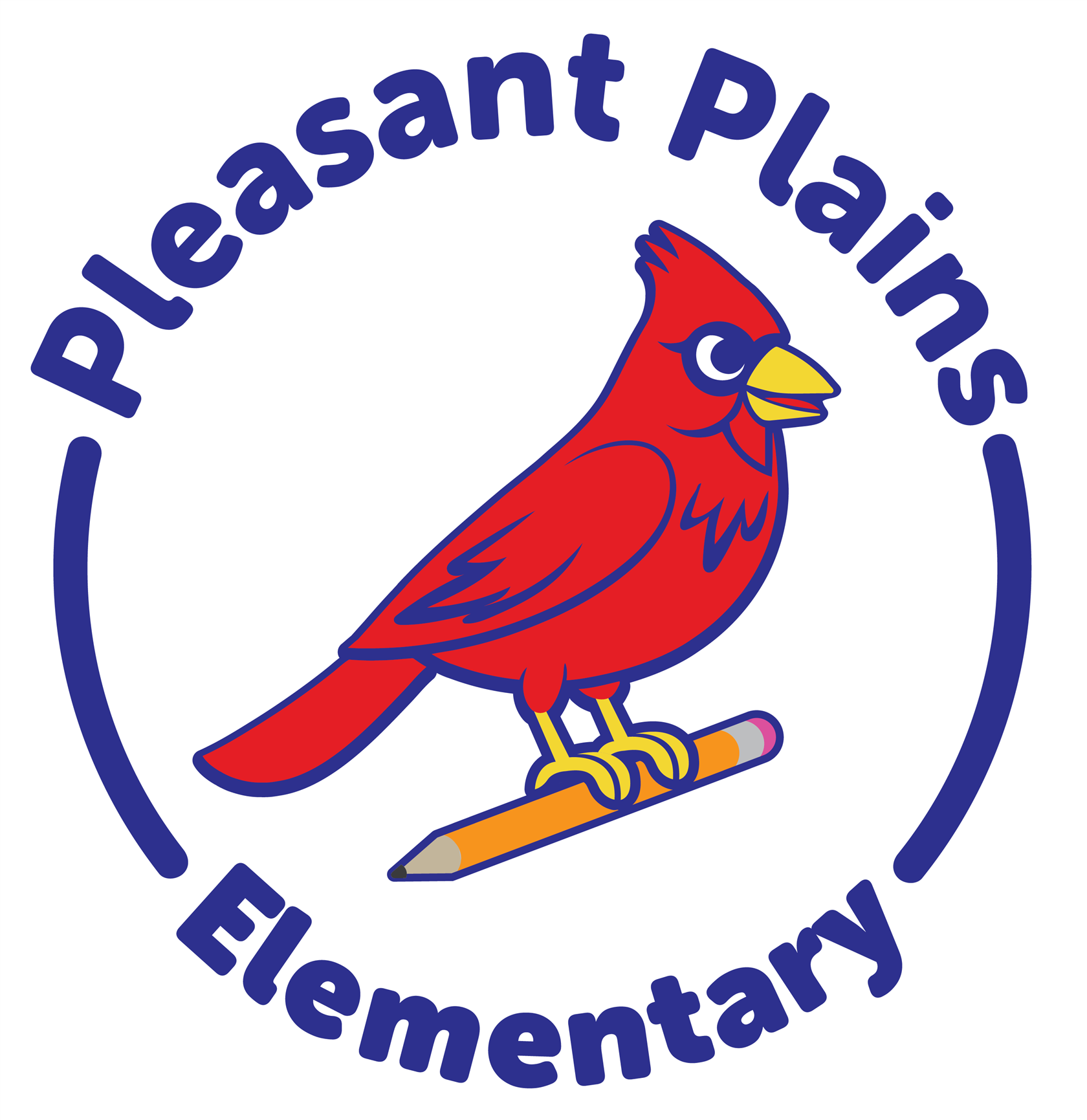  Pleasant Plains Cardinal Logo
